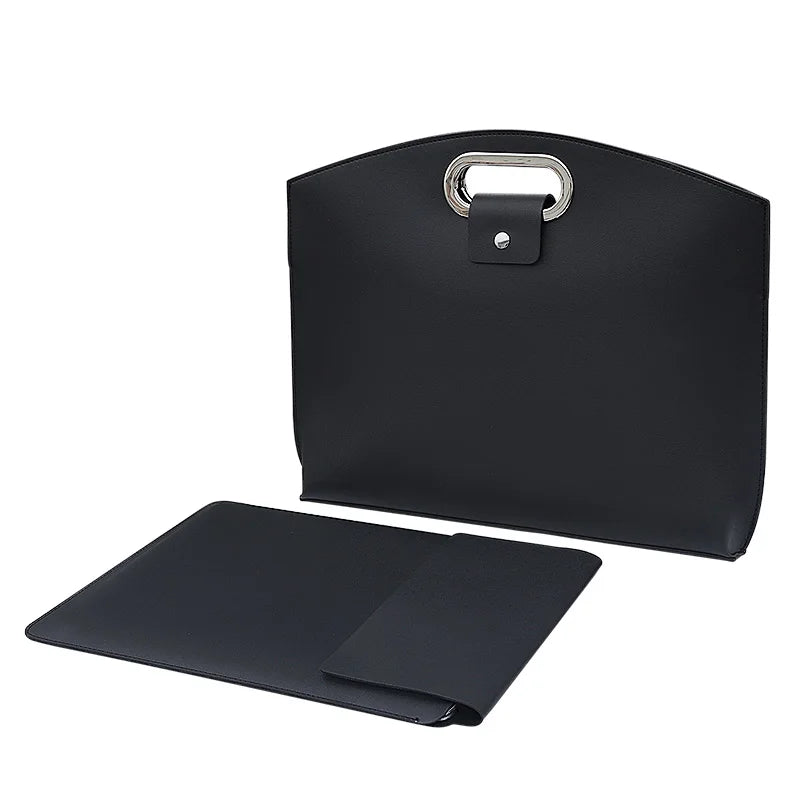 Luxuriöse Business Laptop Tasche – Wasserdichte Computer Aktentasche, Dokumenten-Handtasche & Elegante Tragetasche für Damen & Herren Kaufschwan® Schwarz 13-15 Zoll