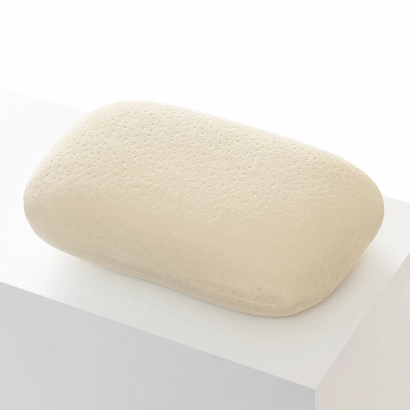 Multifunktionales Memory Foam Nackenkissen – Langsam Rückfederndes Reisekissen & Nap Pillow für Schlaf, Nackengesundheit & Massagekomfort Kaufschwan® Hellgelb 34x24cm