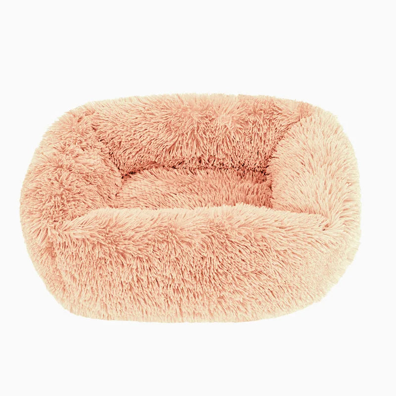 Plüsch Haustierbett Sofa – Flauschiges Kissenkorb Bett für Hunde & Katzen
