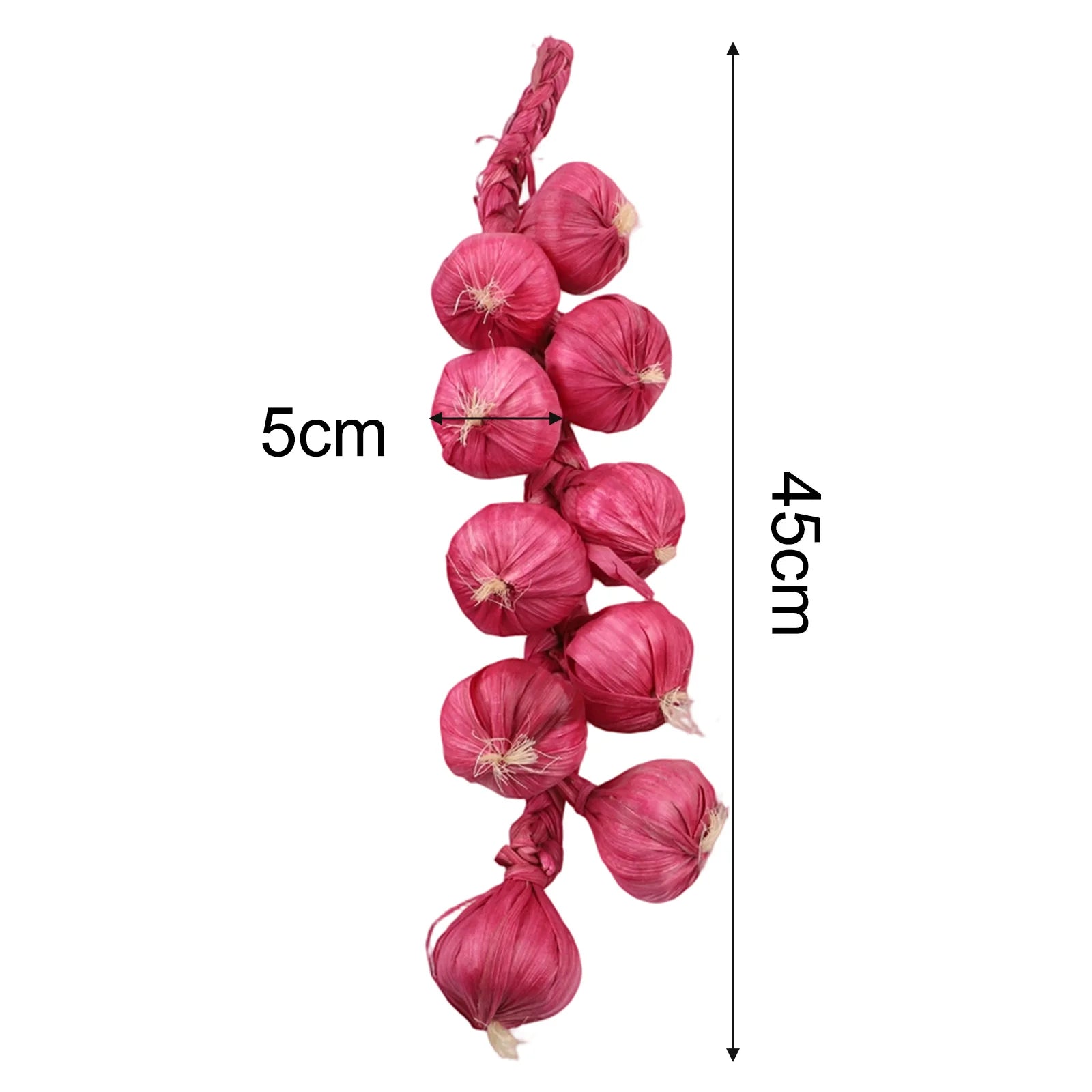 5 Stück Künstliche Knoblauch-Dekoration – Plastik Knoblauchgirlande für Küche, Party, Pub & Restaurant Kaufschwan®