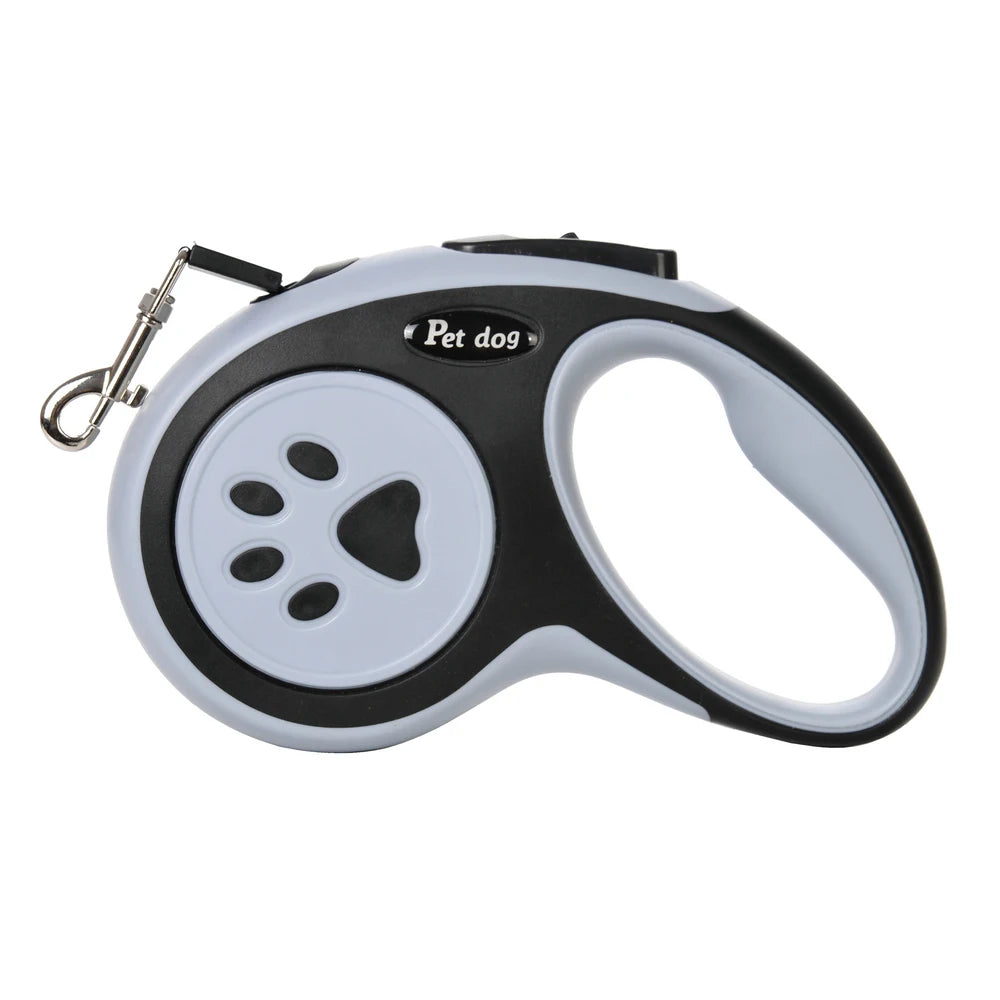 Automatische Ausziehbare Hundeleine 3M 5M Nylon Rollleine für Kleine Hunde Katzen Kaufschwan® Schwarz 5M