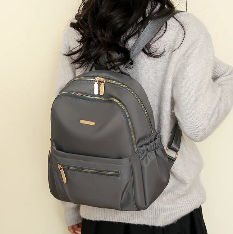 Großraum-Rucksack für Damen | Nylon Freizeit-Reise-Rucksack | Vielseitiger Solider Tagesrucksack für Frauen Kaufschwan®