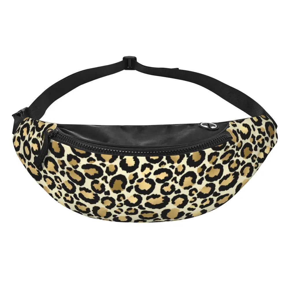 Leopardenmuster Gürteltasche – Unisex Hüfttasche | Cheetah Print Crossbody Bag für Laufen, Reisen & Handy