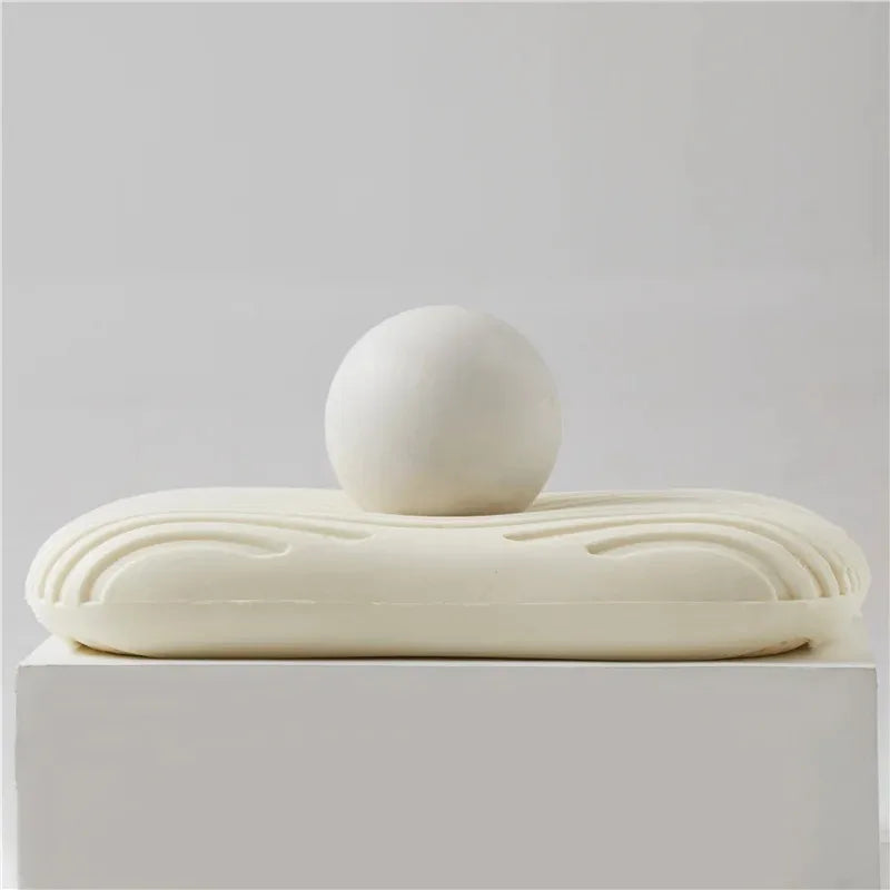 Natürliches Latex Kissen mit Baumwollbezug – Weiches Orthopädisches Nackenkissen für Seiten-, Rücken- & Bauchschläfer Kaufschwan®