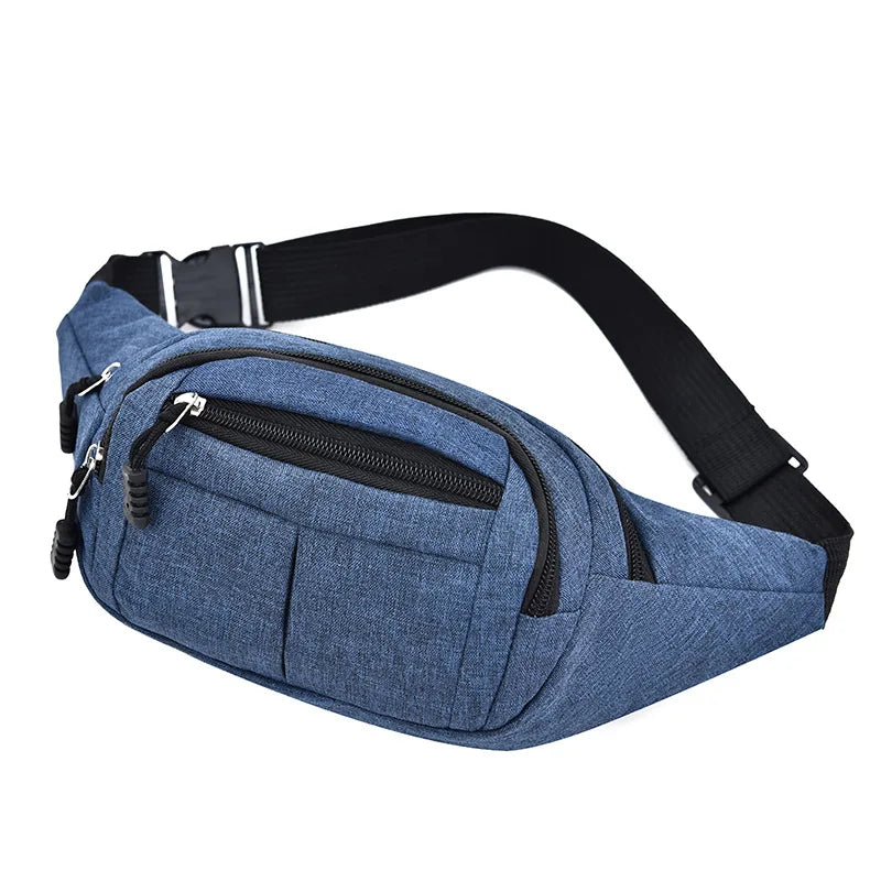 Unisex Hüft- und Bauchtasche – Banana Bum Bag | Modische Gürteltasche, Crossbody Brusttasche & Reise Fanny Pack für Damen und Herren Kaufschwan® Blau B