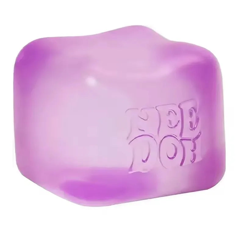 Quallen- & Würfel-Squishy – Weiches Jelly-Knautsch-, Fidget- & Sensorikspielzeug zum Stressabbau für Kinder und Erwachsene Kaufschwan® Würfel - Lila