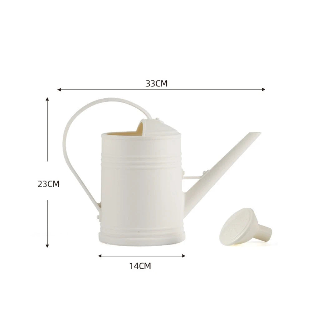 2L Watering Can Pot Plastic Garden Plants Flower Spray Water Kettle Long Mouth Large Capacity Watering Device Watering Tool Kaufschwan® Weiß