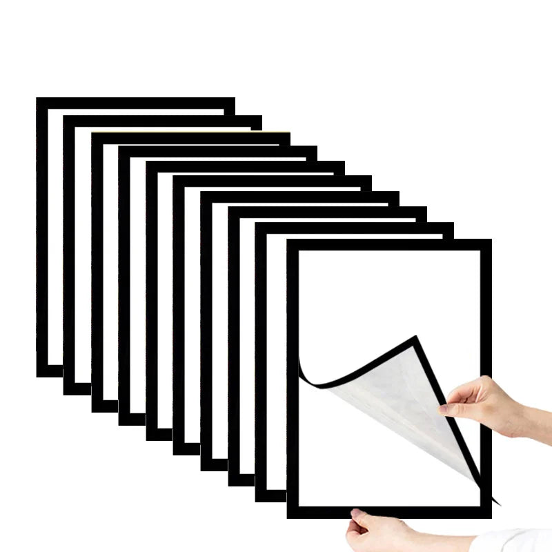 Magnetischer Bilderrahmen Set – Wiederverwendbarer Kunststoffrahmen für Wanddekoration Kaufschwan®