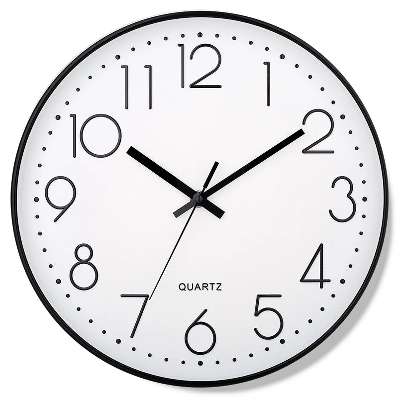 8 Zoll Leise Wanduhr – Geräuschlose Deko Uhr Kaufschwan® Weiß