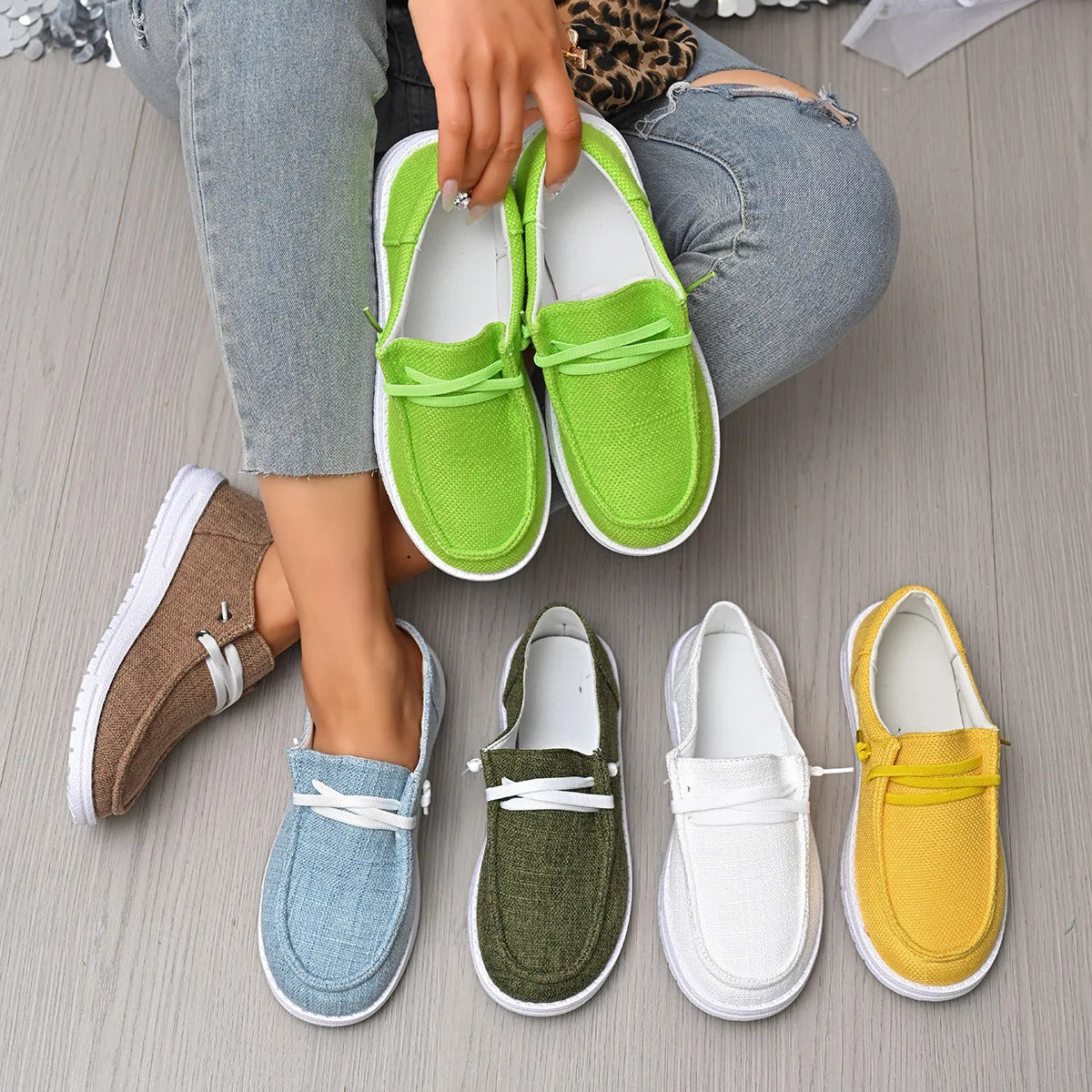 Frühling & Herbst Damen Vulcanized Sportschuhe – Modische Flache Sneaker | Bequeme Freizeitschuhe für Jeden Tag Kaufschwan®