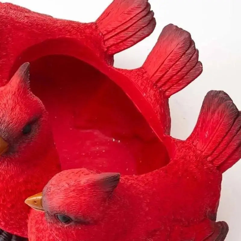 Roter Vögel Blumentopf – Kreativer Tier Sukkulenten Pflanztopf | Vogel Deko Ornament für Zuhause Kaufschwan®
