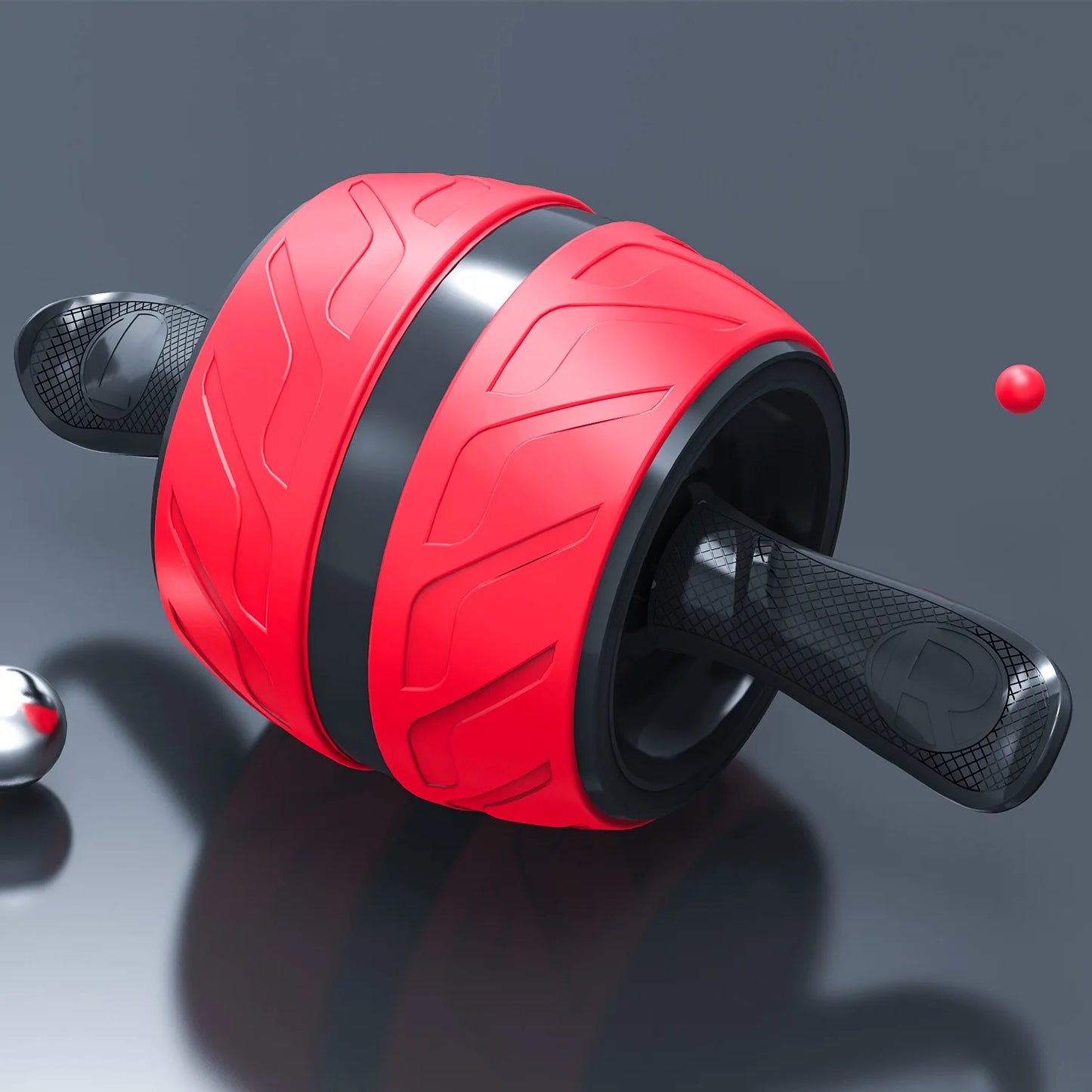 Ab-Roller mit Rückprallfunktion & Knieschutzmatte – Bauchtrainer Fitnessgerät für Zuhause & Studio Kaufschwan®