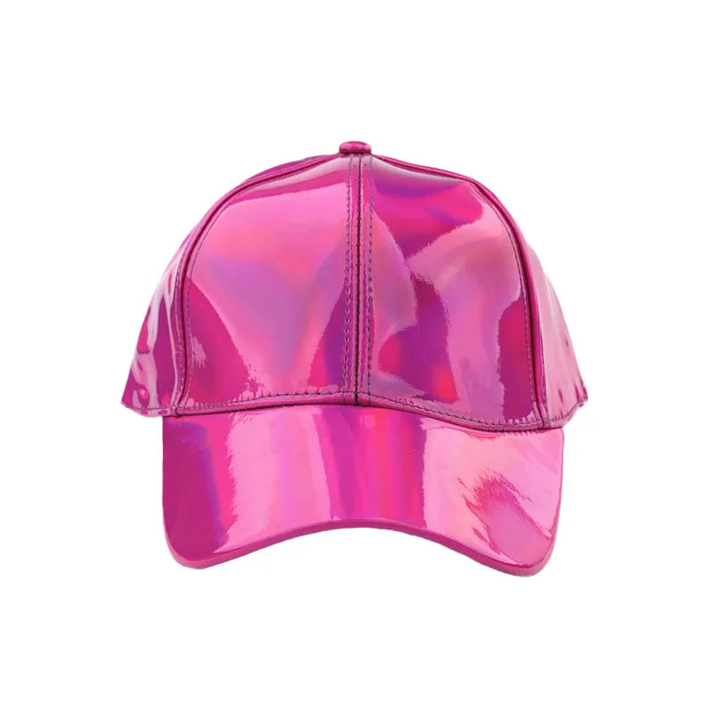 Unisex PU Rainbow Farbwechsel Baseballkappe | Fashion Erwachsenen Laser Hip Hop Kappe | Outdoor Freizeit Snapback Glänzende Party Kappe Kaufschwan®