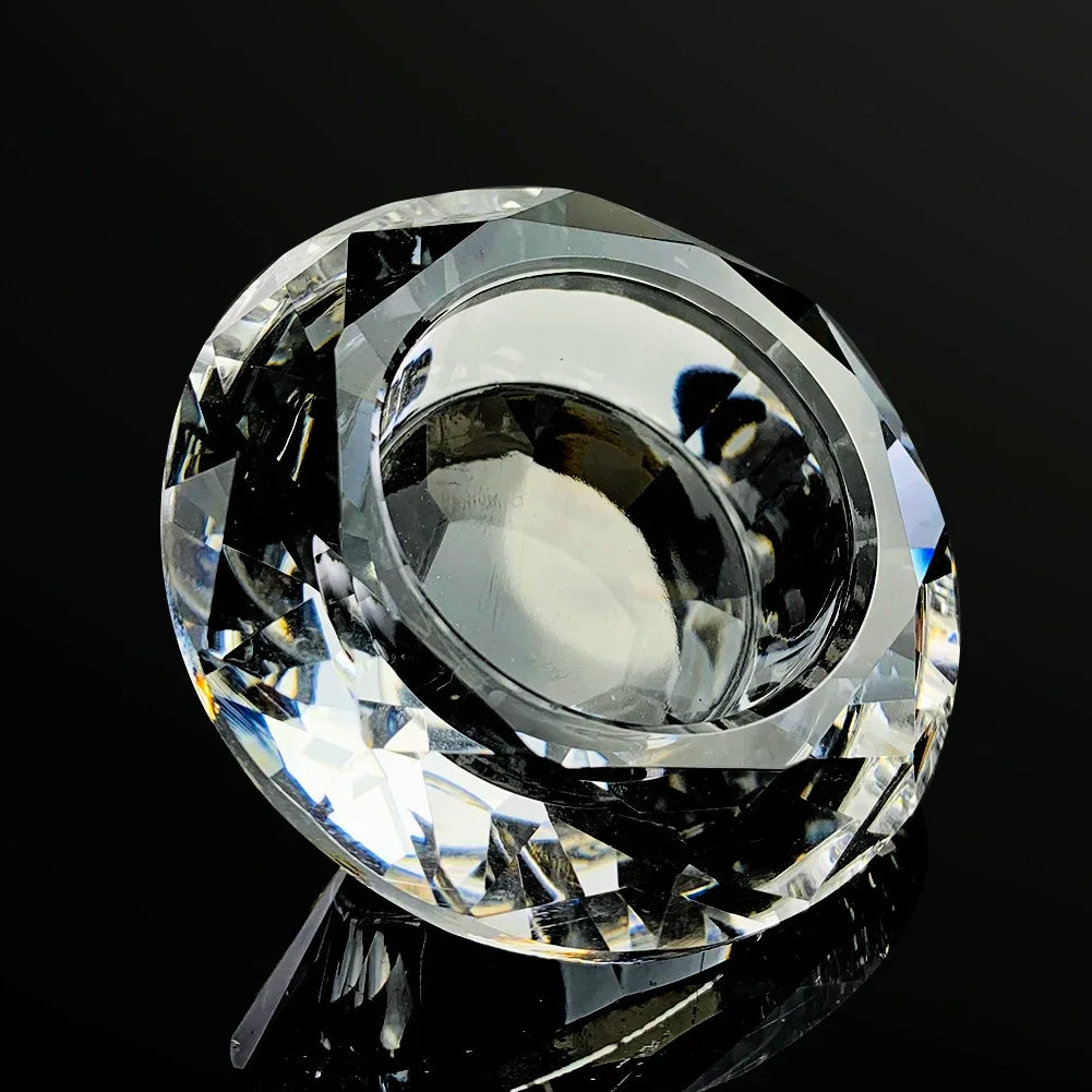 Nordischer Glas Kristall Kerzenhalter – Wachsbecher für Aromatherapie, Hochzeitsdekoration & Tischdekoration Kaufschwan®