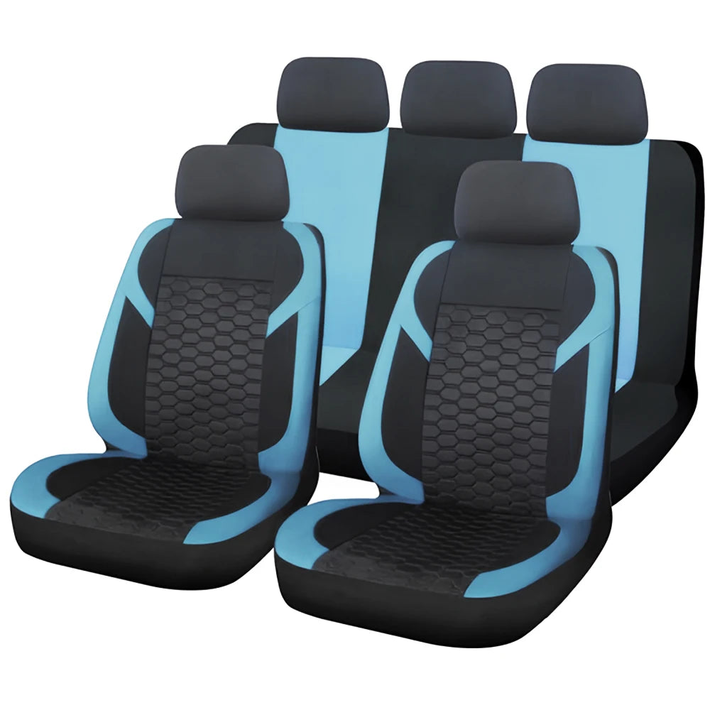 Universelle Autositzbezüge – Atmungsaktives Polyester mit Wabenmuster für Auto, SUV, Van & LKW Kaufschwan® Minze