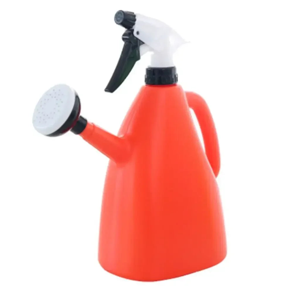 Plastic Watering Can Pot Gardening Supplies Garden Plants Adjustable Pressure Spray Water Kettle Indoor 1L Flower Sprayer Home Kaufschwan® Orange