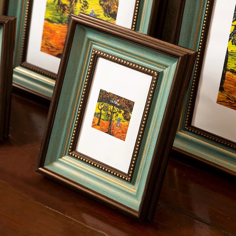 Vintage Antiker Bilderrahmen – Holzoptik Rustikale Tischdekoration Kaufschwan®