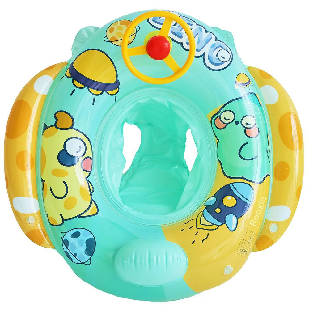 Baby Schwimmring Dinosaurier – Aufblasbarer Poolreifen für Kleinkinder & Kinder Kaufschwan® Mint
