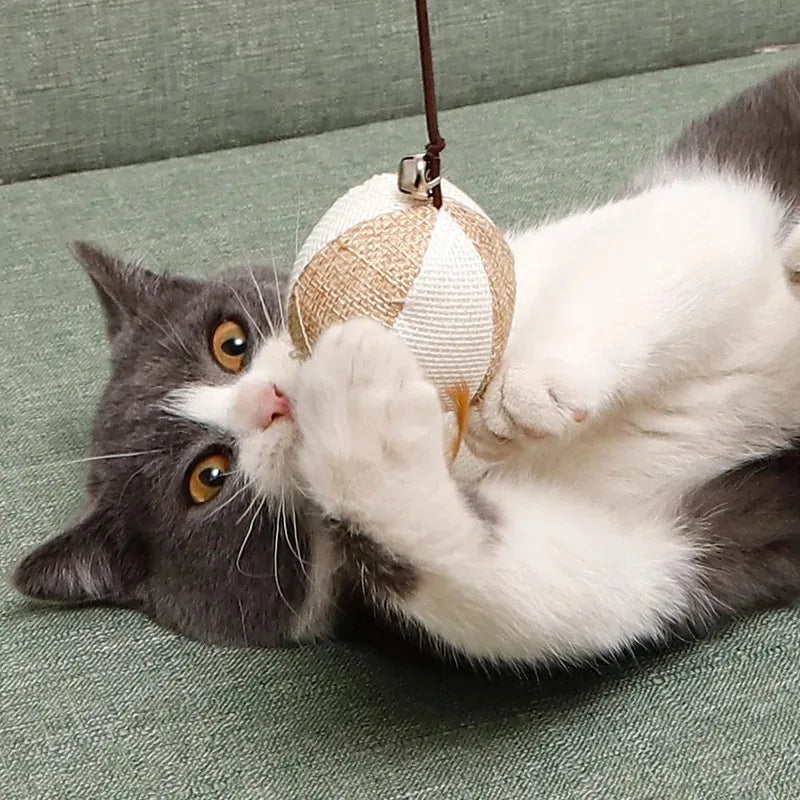 Bunter Feder-Spielstab für Katze – Interaktives Katzenspielzeug mit Holzstab für Katze & Kätzchen Kaufschwan®
