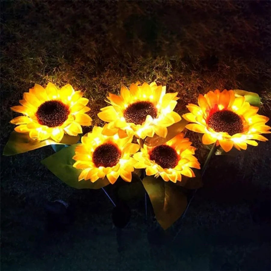 Kreative Solar-Sonnenblumen-Leuchte – 20LED Wasserdichte Außenlampe für Garten, Hof & Wegbeleuchtung Kaufschwan®