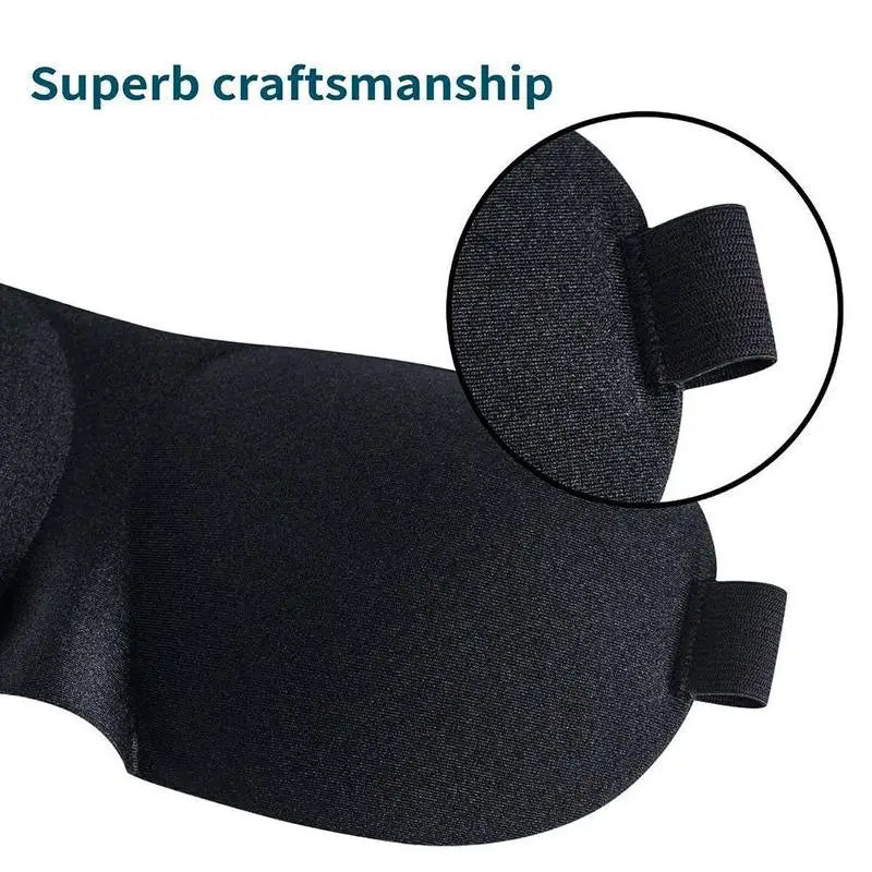 3D Schlafmaske Augenklappe | Weiche Gepolsterte Lichtblockierende Schlafmaske | Entspannungs- & Erholungshilfe Kaufschwan®