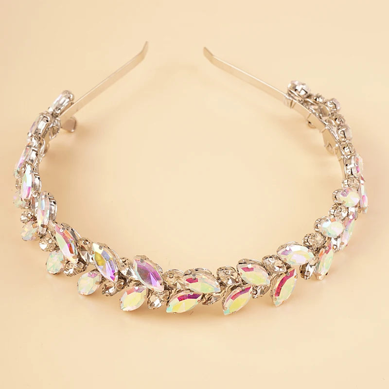 Kristall-Braut-Haarreif - Funkelndes Strass-Haaraccessoire für Damen & Mädchen Kaufschwan® Bunt schimmernd