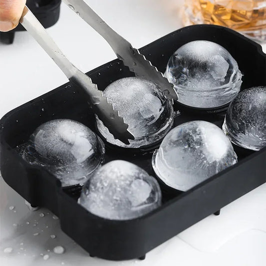 Große Silikon Eiswürfelform - Wiederverwendbare Eisballform für Whiskey - Runde Eiswürfelform Kaufschwan®