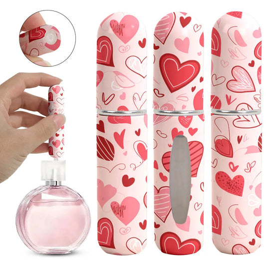 3Pcs 5ml Perfume Refillable Bottle Printing Flower Portable Mini Travel Spray Atomizer for Women Pocket Cologne Dispenser Kaufschwan® 04