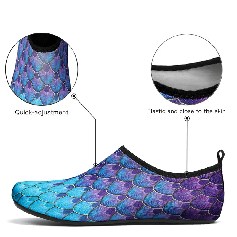 Damen Wasserschuhe Schnell Trocknend – Bequeme Strand & Yoga Schuhe, Atmungsaktive Badeschuhe Kaufschwan®