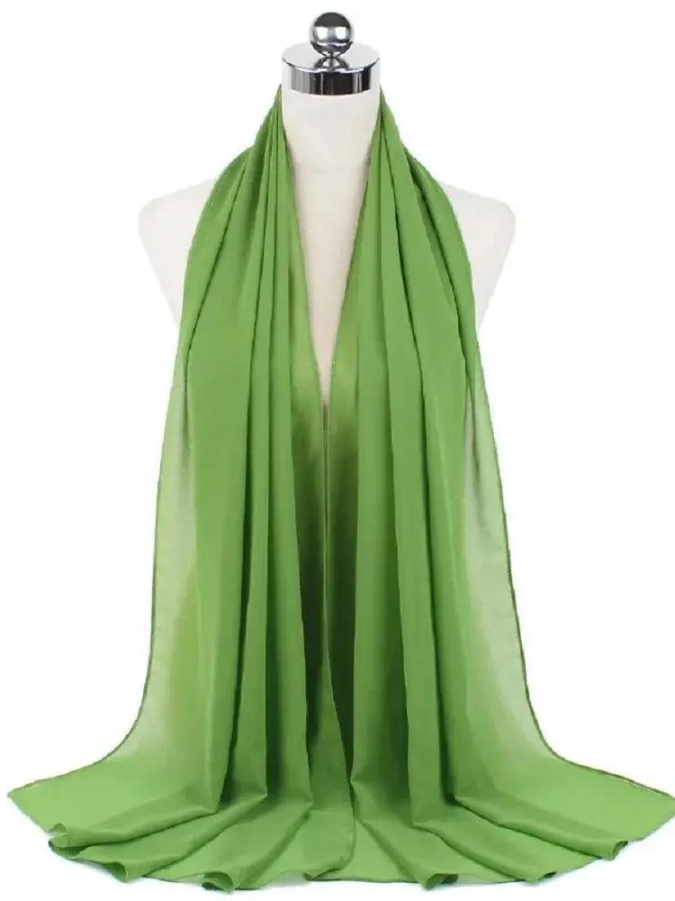 Damen Hijab aus Chiffon – Sofort Tragbares Kopftuch | Einfarbiger Instant Hijab Schal, Arabischer Wrap & Islamischer Schal Kaufschwan®