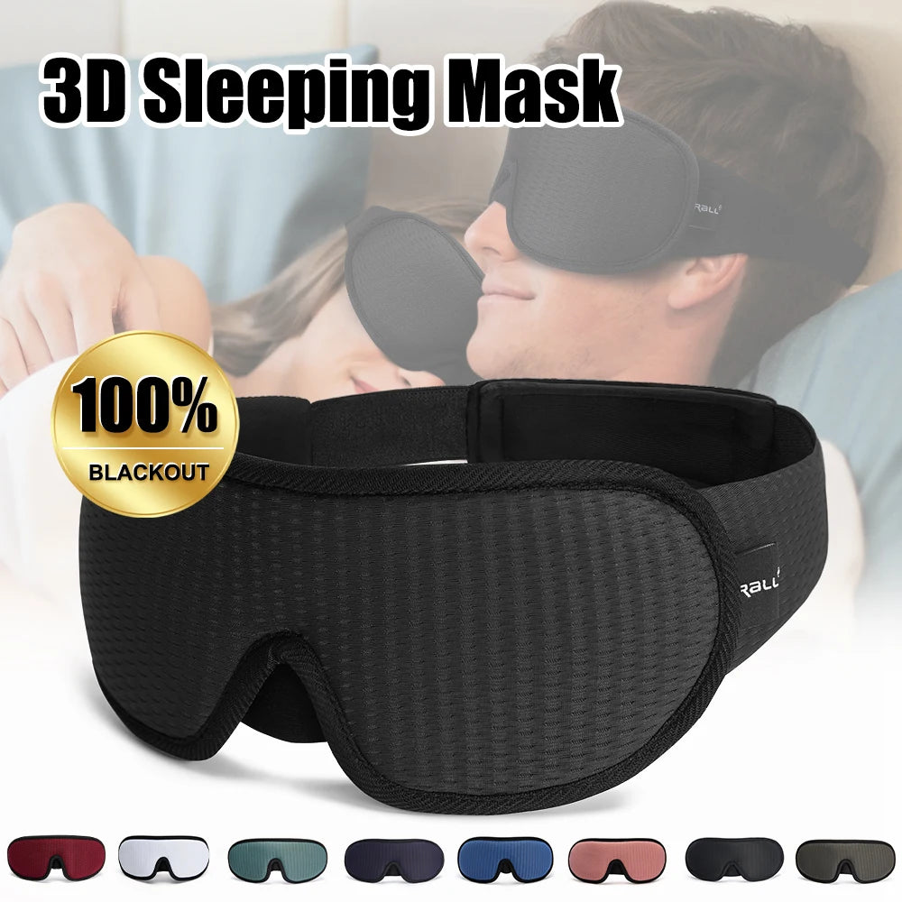 3D Sleeping Mask Block Out Light Soft Padded Sleep Mask For Eyes Slaapmasker Eye Shade Blindfold Sleeping Aid Face Mask Eyepatch Kaufschwan®