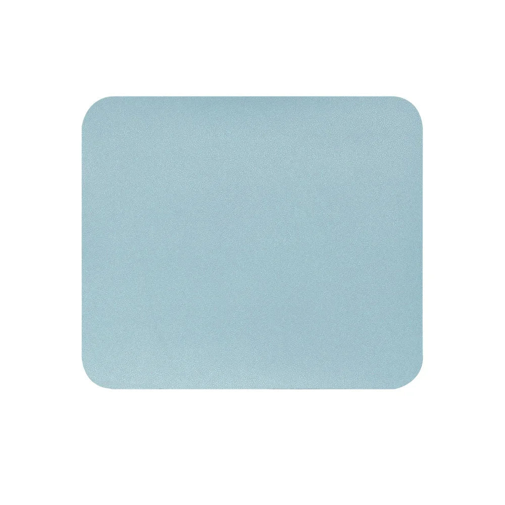Kreatives Universelles Leder Mauspad – Rutschfeste Gaming Schreibtischunterlage für Laptop, PC und MacBook Kaufschwan® Hellblau