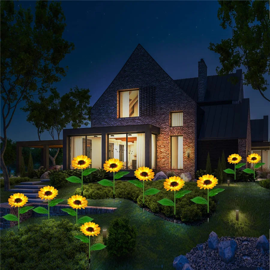 Kreative Solar-Sonnenblumen-Leuchte – 20LED Wasserdichte Außenlampe für Garten, Hof & Wegbeleuchtung Kaufschwan®