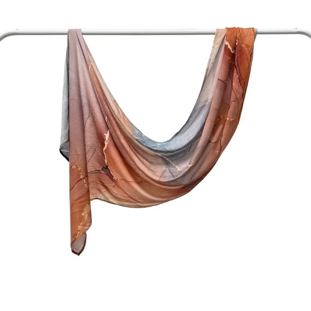 Premium Modal Baumwoll Hijab – Schal mit Marmor Muster | Muslimisches Kopftuch, Turban & Ramadan Schal für Damen
