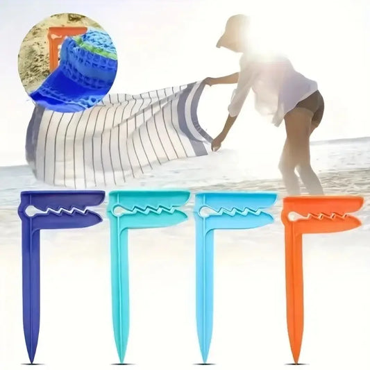 Outdoor Strandtuch- & Picknickdeckenhalter – Windfeste Kunststoff Clips | Decken- & Zeltbefestigung für Camping & Reisen Kaufschwan®