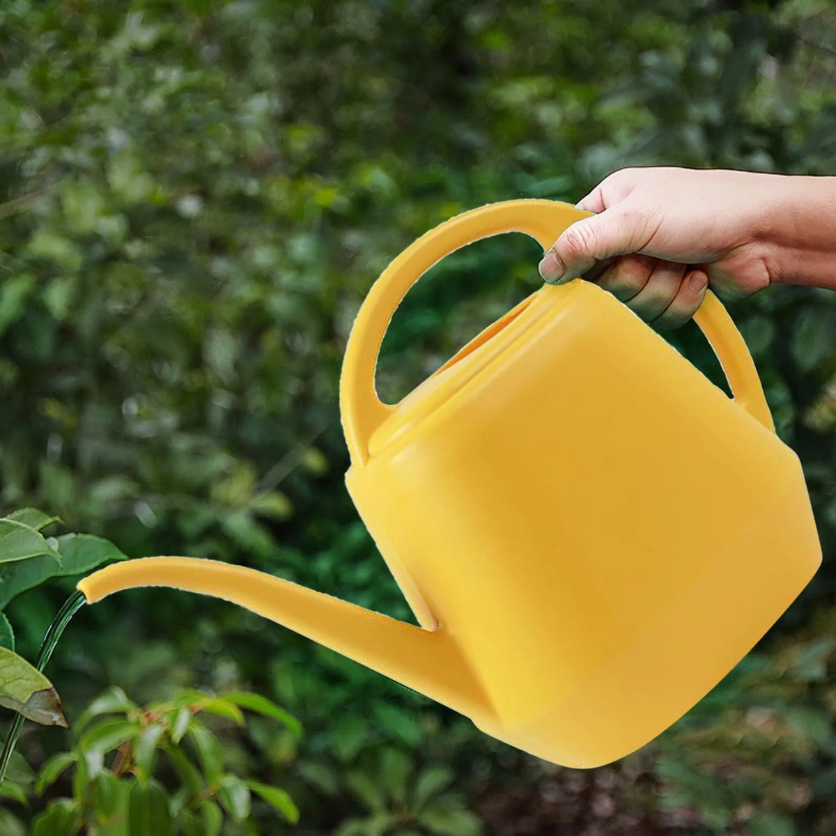 Home Garden 4L Watering Can Long Mouth Large Capacity Plant Sprinkler Garden Tool Lightweight Watering Pot Kaufschwan® Gelb