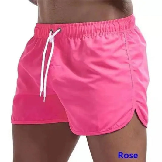 SALE- Herren Badeshorts mit Niedriger Taille – Surf Shorts & Boardshorts | Modische und Bequeme Badehose für Sommer & Strand Kaufschwan® M Pink
