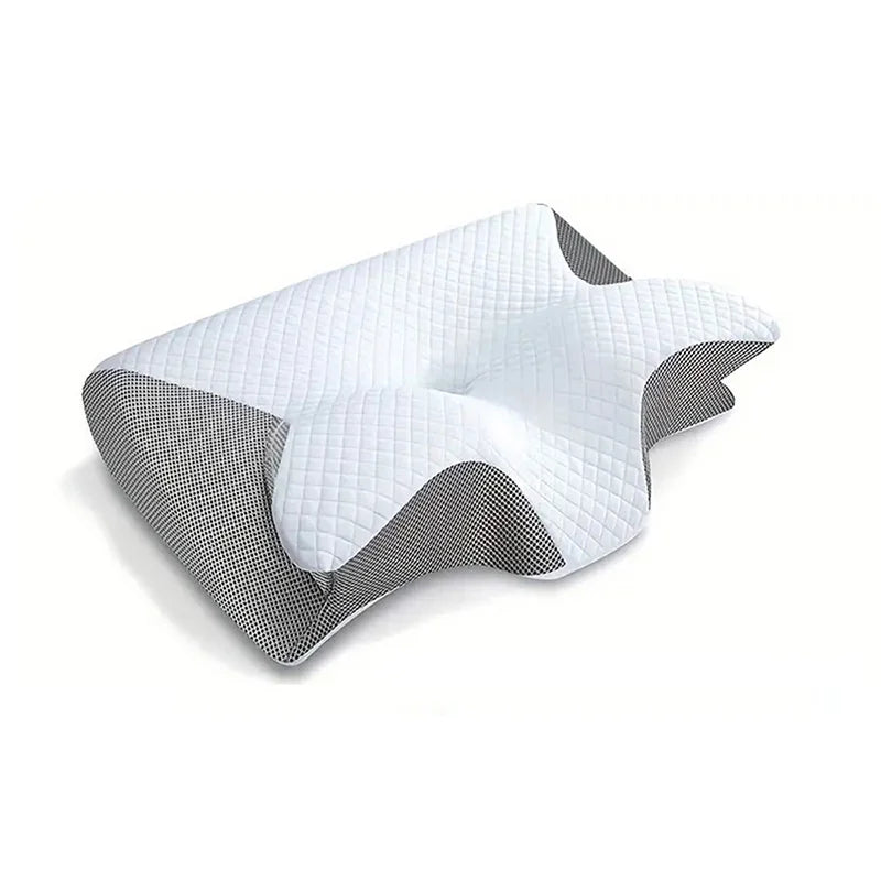 Memory Foam Nackenstützkissen – 2-in-1 Ergonomisches Orthopädisches Kissen mit Kontur für Nackenschmerzen Kaufschwan®