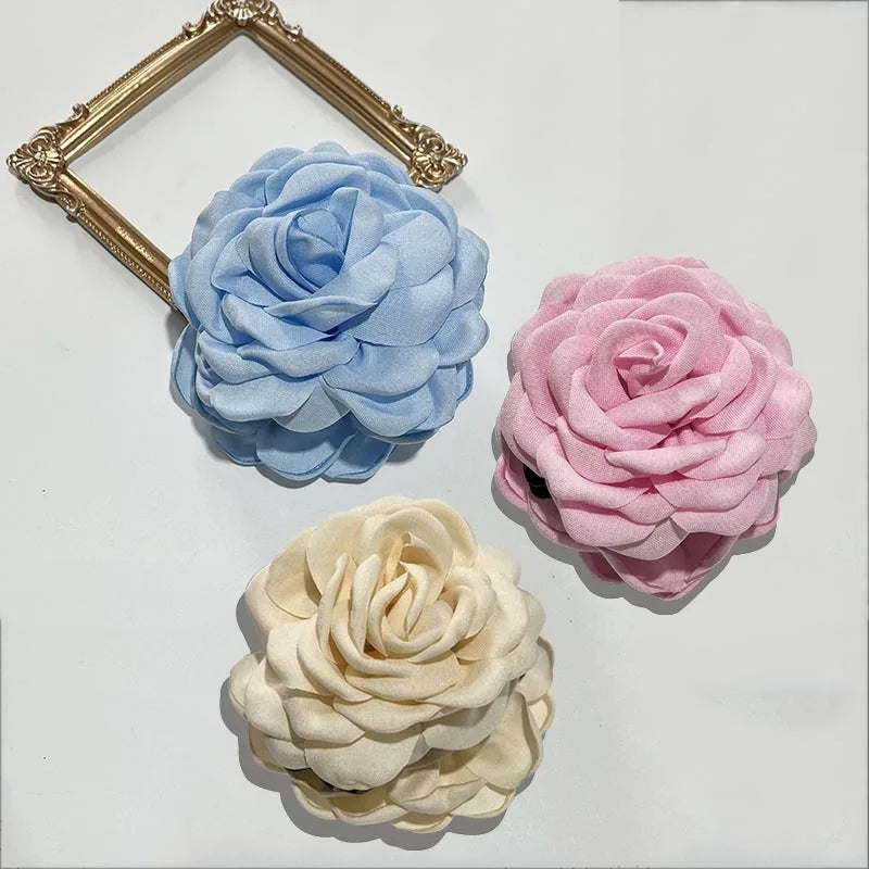 Stoff-Rosen-Haarklammern – Elegante Haaraccessoires für Damen & Mädchen Kaufschwan® 3er Set 3