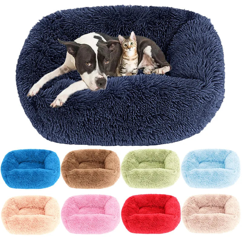 Plüsch Haustierbett Sofa – Flauschiges Kissenkorb Bett für Hunde & Katzen Kaufschwan®