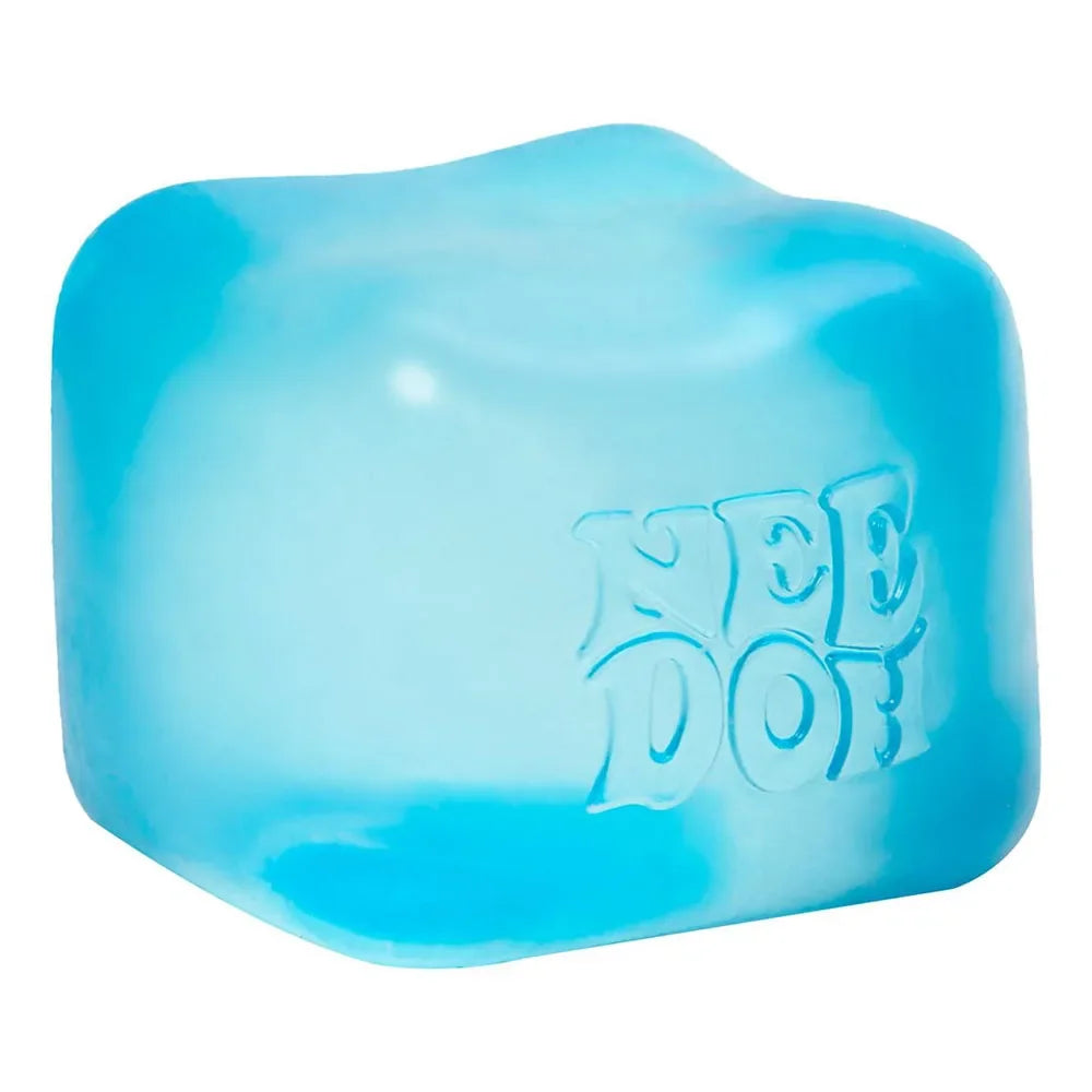 Quallen- & Würfel-Squishy – Weiches Jelly-Knautsch-, Fidget- & Sensorikspielzeug zum Stressabbau für Kinder und Erwachsene Kaufschwan® Würfel - Blau