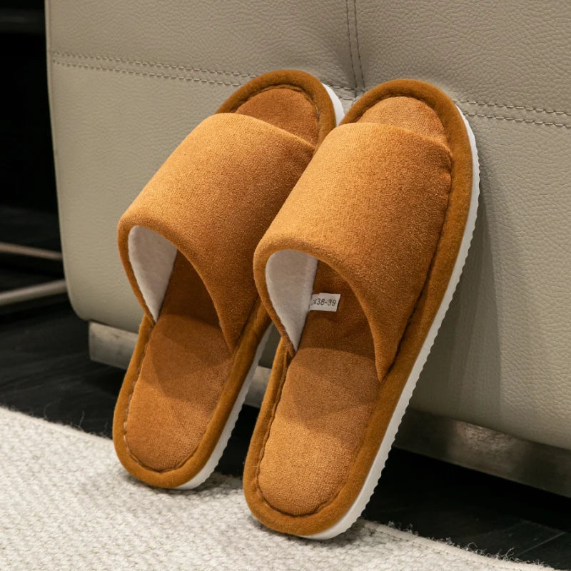 Herren Open-Toe Hausschuhe | Hochwertige, Weiche & Bequeme Schuhe für Zuhause | Rutschfest & Geräuschlos Kaufschwan®