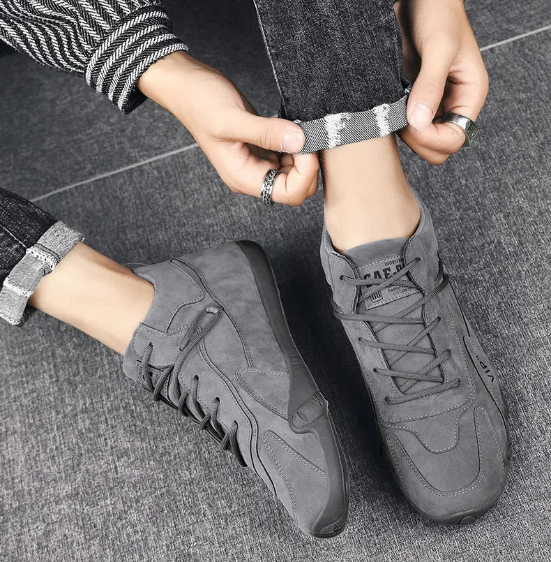 Herren Stiefeletten – Frühling Casual Sneaker & Schnür-Loafer | Rutschfeste Khaki Kurzstiefel für Arbeit & Freizeit Kaufschwan®