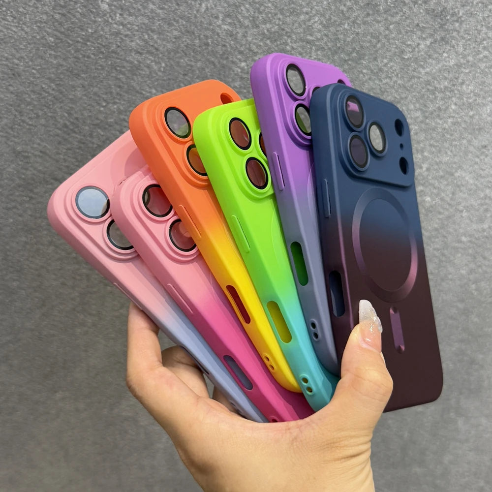 Hochwertige Farbverlauf-TPU-MagSafe-Hülle für iPhone 18 Pro & iPhone 18 Pro Max – Magnetische Hülle für Kabelloses Laden Kaufschwan®