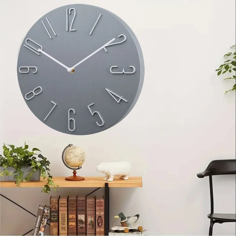 Moderne Minimalistische Luxus Wanduhr – Leise Quarz Deko Uhr Kaufschwan®