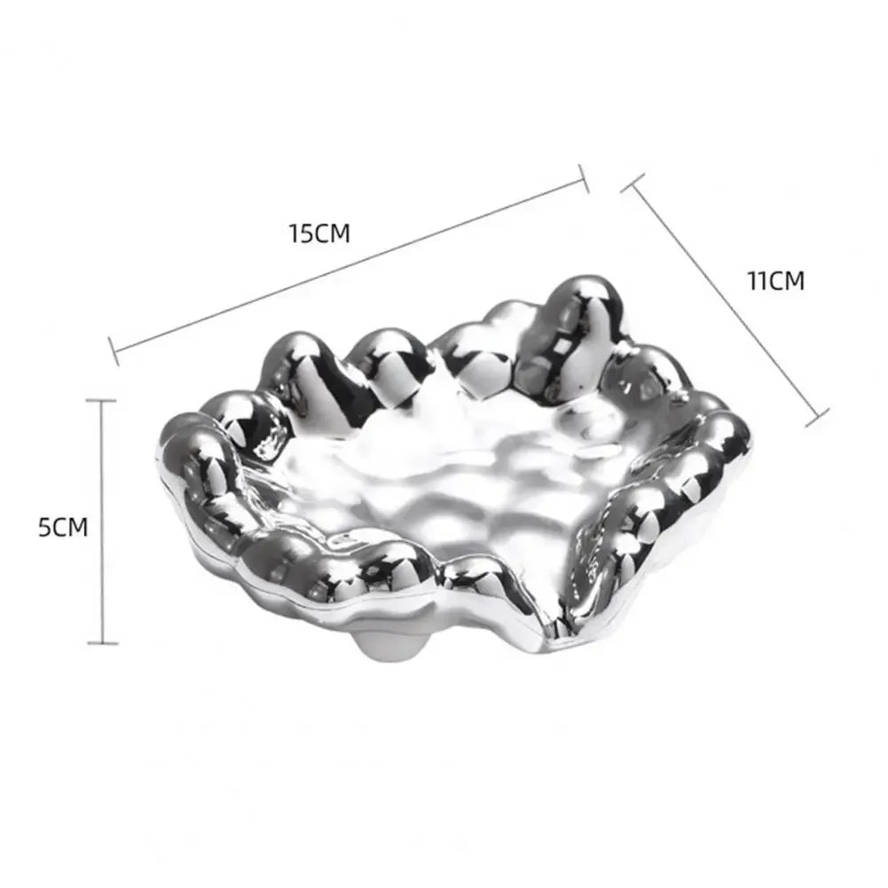 Schnellablauf-Seifenschale – Weiß/Gold/Silber Seifenhalter für Waschbecken & Badezimmer, Trocknet Schnell, Dropshipping-geeignet Kaufschwan®