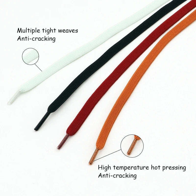 Magnetische Lock-Schnürsenkel – 8mm Breite Flache Elastische No-Tie Laces | Einfaches Schuhzubehör für Sneaker & Tennisschuhe Kaufschwan®