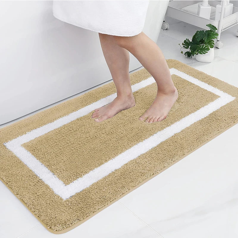 Weiche Saugfähige Badematte – Rutschfester, Schnelltrocknender Plüschteppich für Bad & Schlafzimmer Kaufschwan®