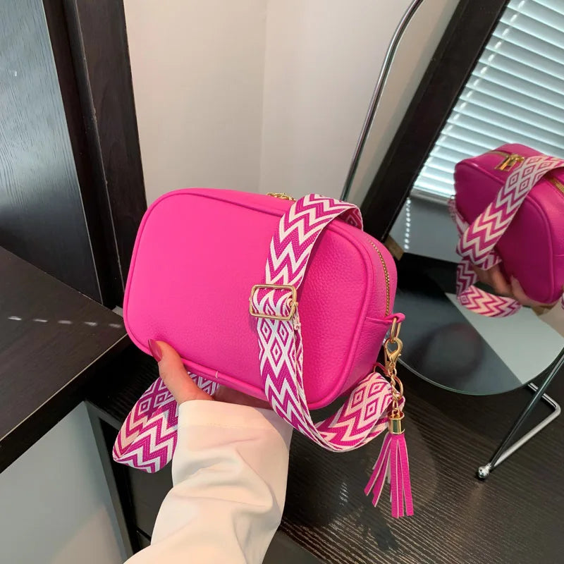 Minimalistische Schultertasche – Damen Umhängetasche mit Großer Kapazität | Einfarbige Kleine Quadratische Crossbody Tasche Kaufschwan®