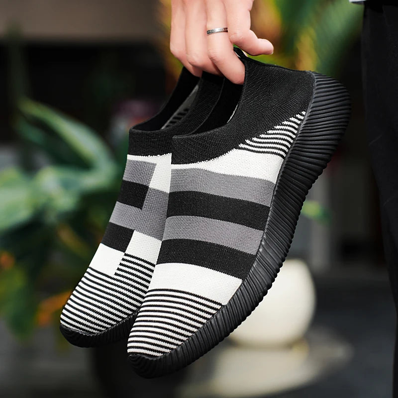Damen Vulcanized Slip-On Sneaker – Hochwertige Freizeitschuhe | Bequeme Loafer für Spaziergänge | Übergrößen bis 44 Kaufschwan®